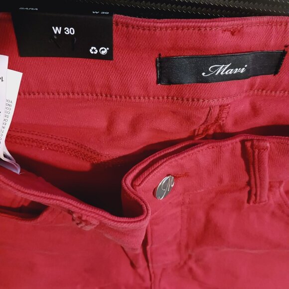 NEW Mavi Sara Mid-Rise 4" Boyfriend Denim Shorts in Brick‎ la Vintage, Size 30 - Picture 6 of 9